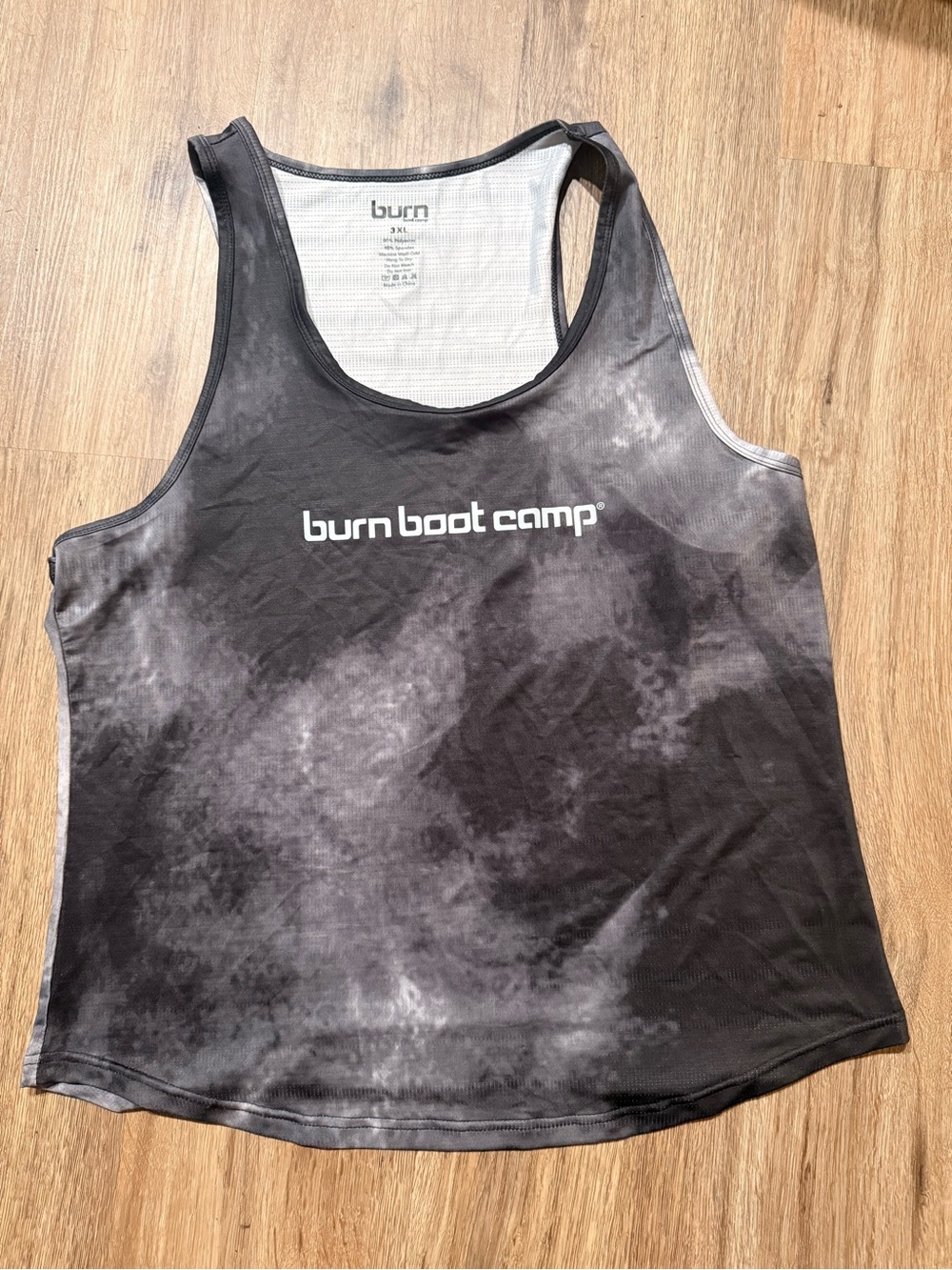Burn Boot Camp Women's Black Tie-Dye Performance Tank
